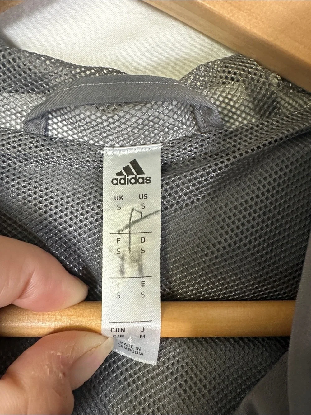 adidas Gray Portland Timbers Training Jacket with White Stripes